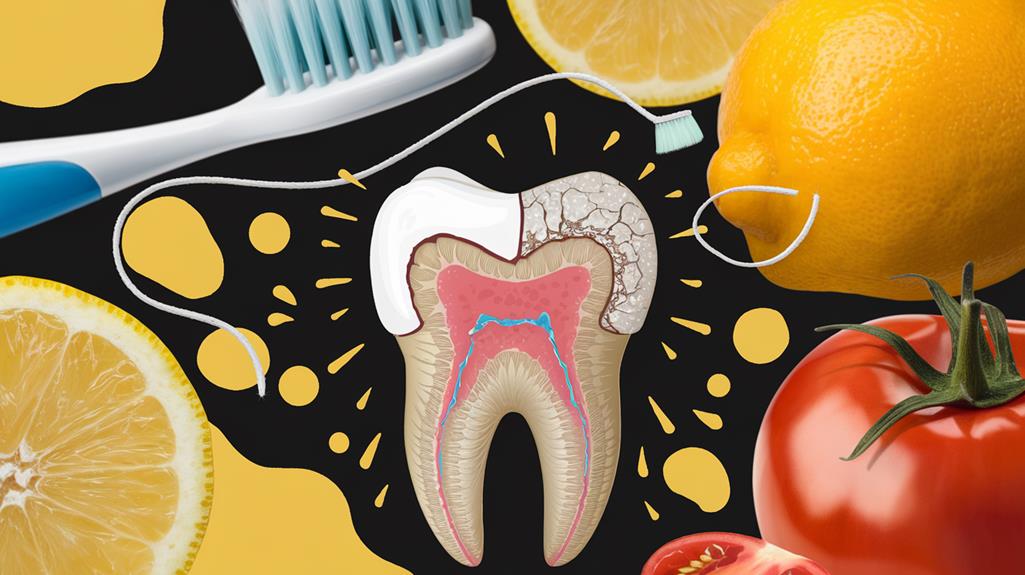 acidic foods erode dental enamel